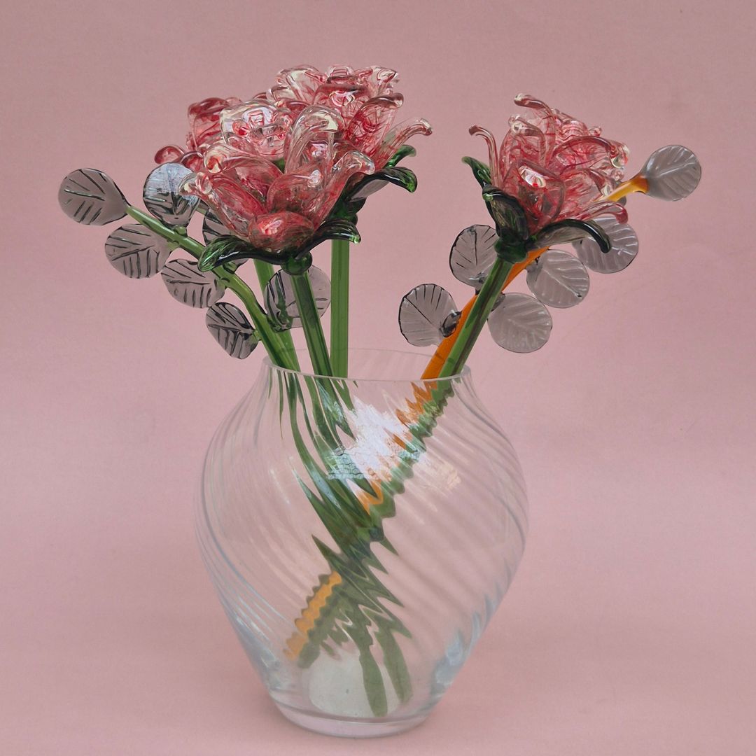 Rosalina Lisianthus- Handblown Glass Flower