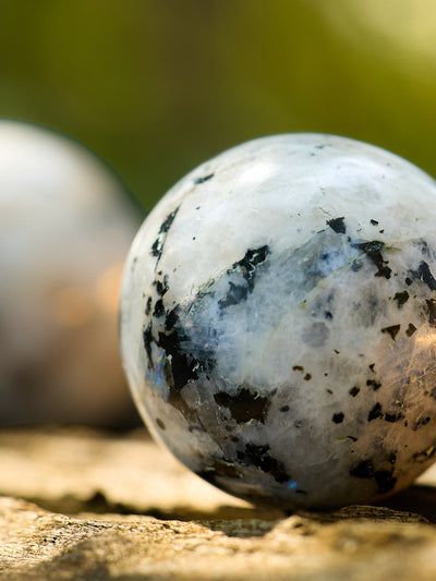 Semi-precious Gemstone - Rainbow Moonstone Sphere
