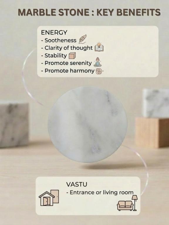 Marble Decorative Plate with Stand | Mool Mantra Spiritual Design