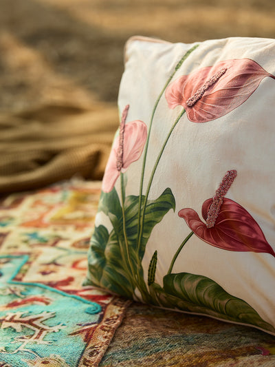 Pankhuri - Multicolor Velvet Cushion Cover