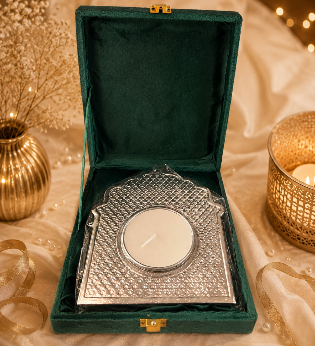 Crimson Bloom Festive Gift Basket – Premium Diwali Gift Hamper - https://artecasa.in/