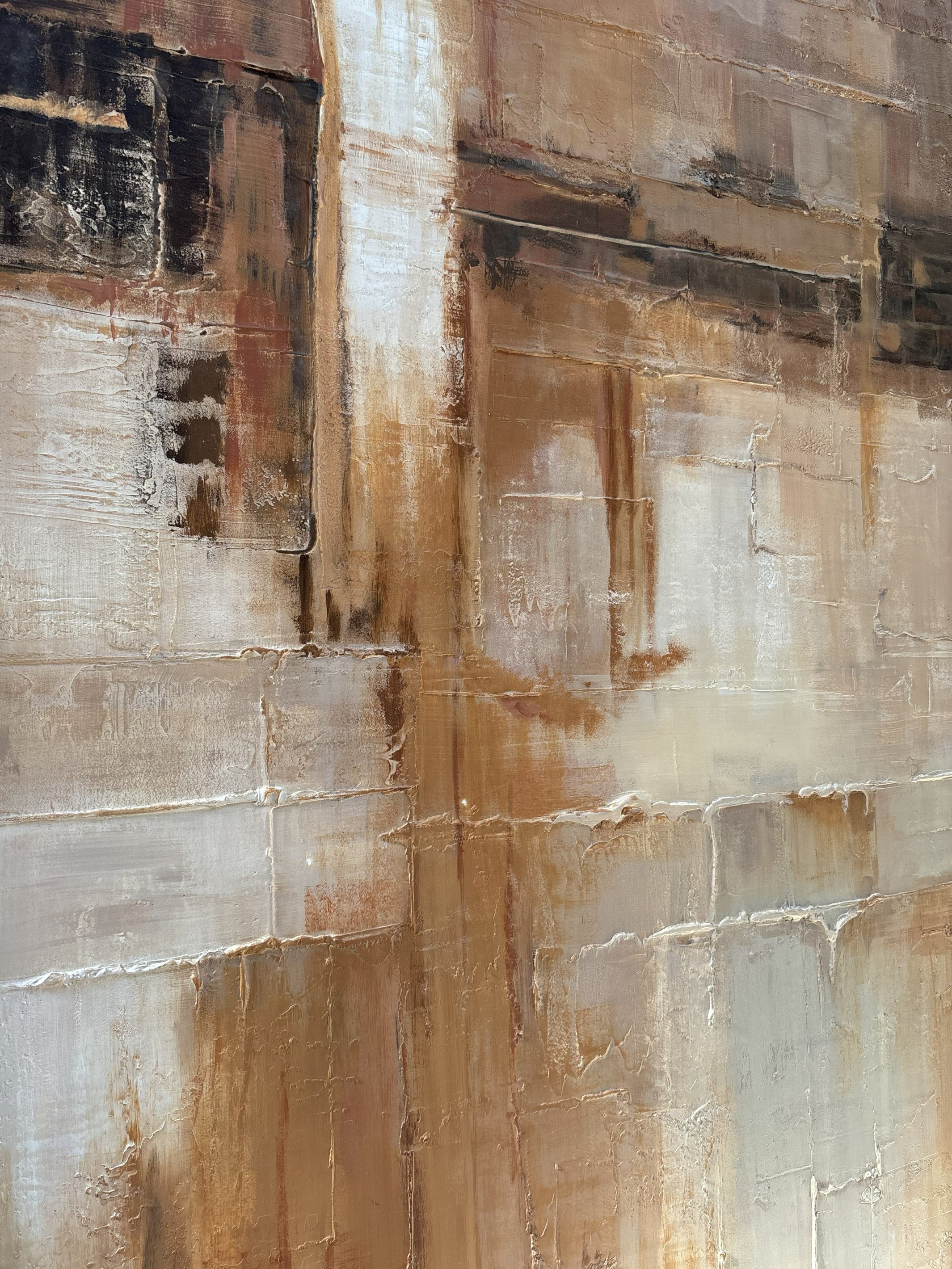 Rusted Landscape Canvas Modern Textured Wall Art
