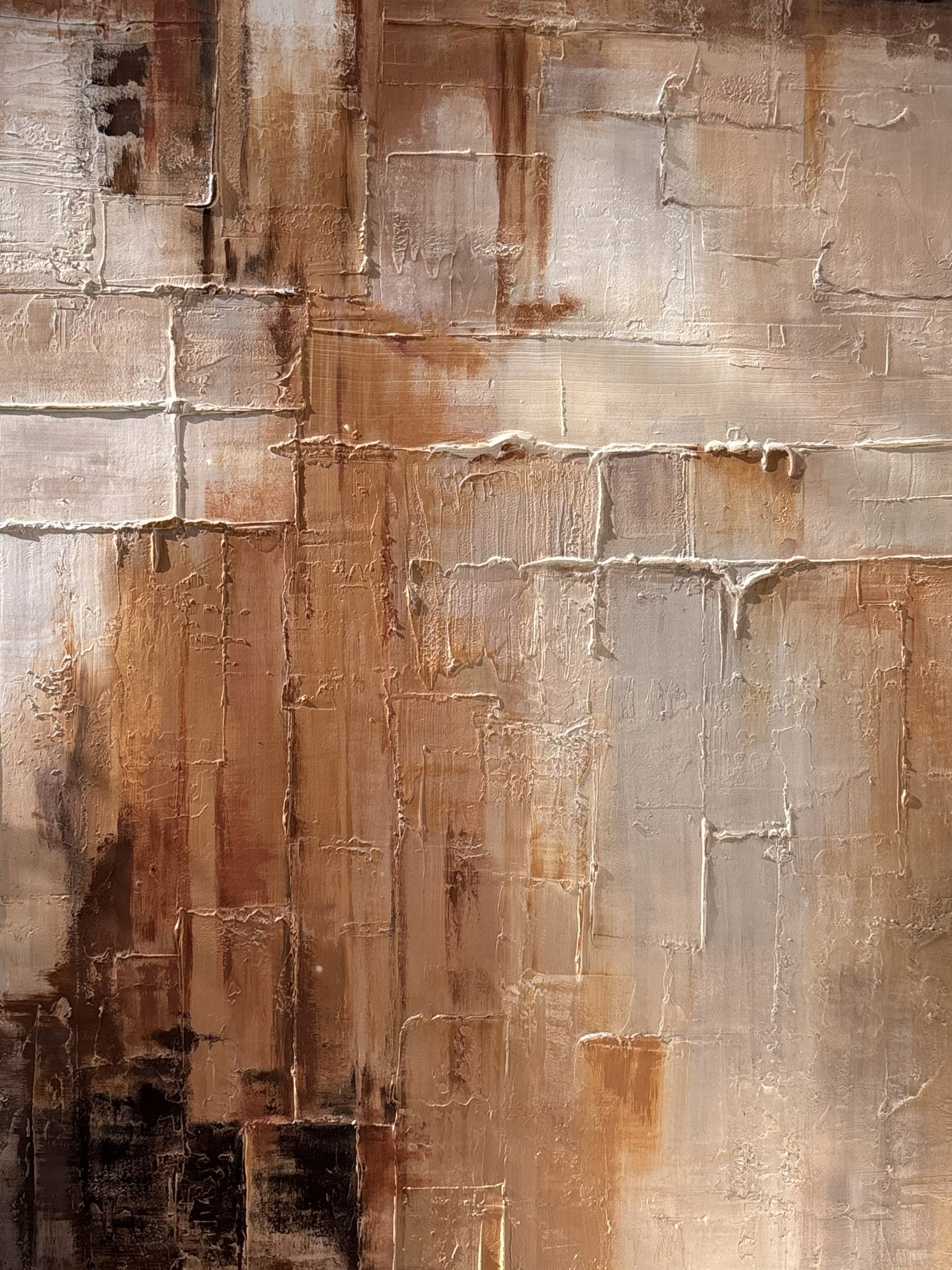 Rusted Landscape Canvas Modern Textured Wall Art