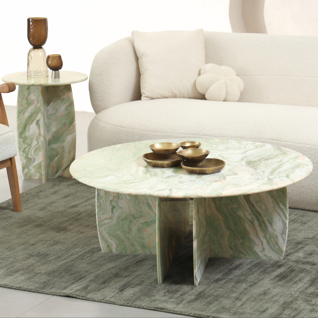 Raio Marble Table - Pista