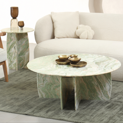 Raio Marble Table - Pista