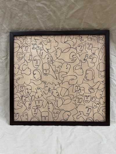 Collective Minds A Thoughtful Modern Abstract Artwork