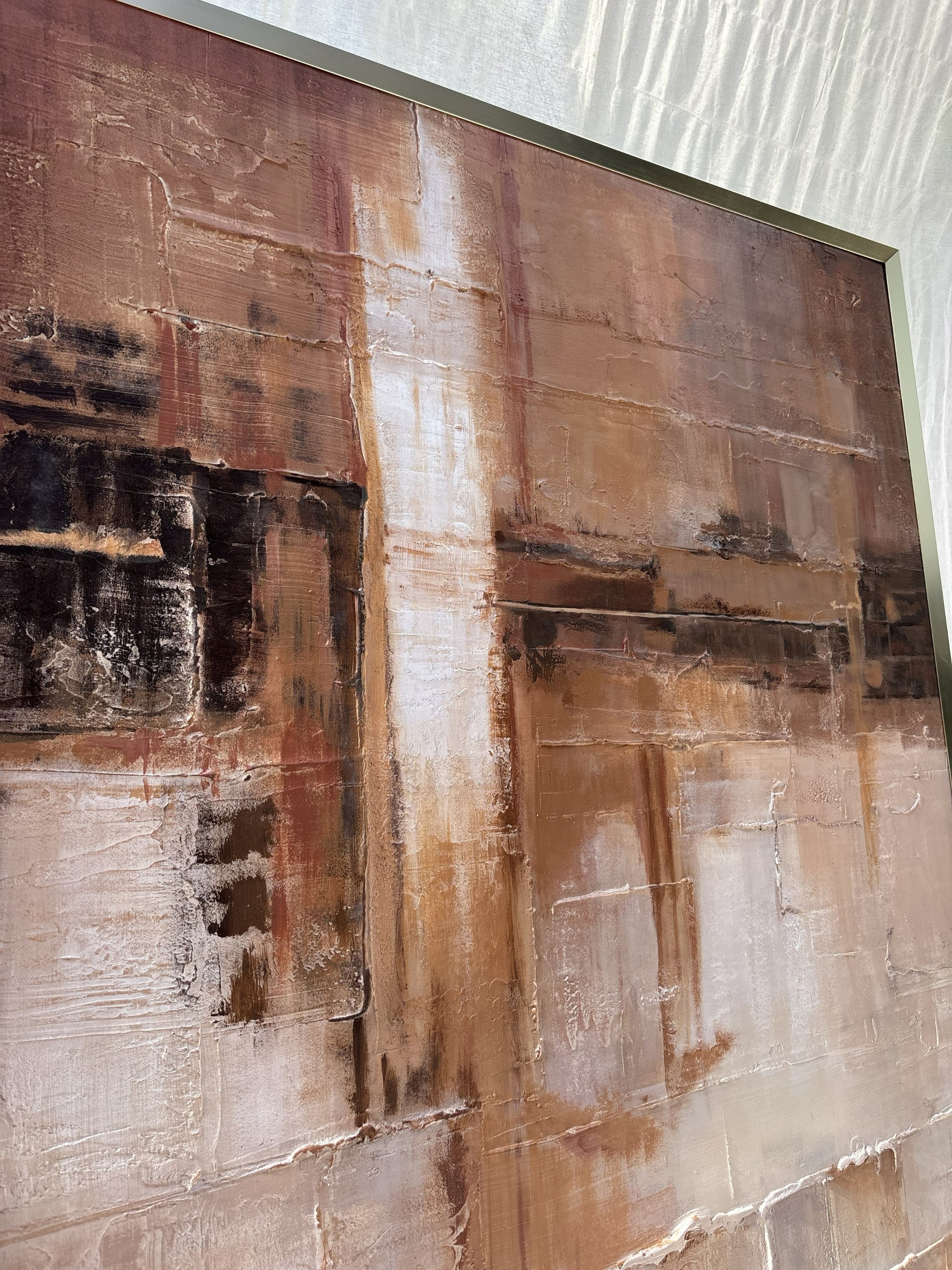Rusted Landscape Canvas Modern Textured Wall Art