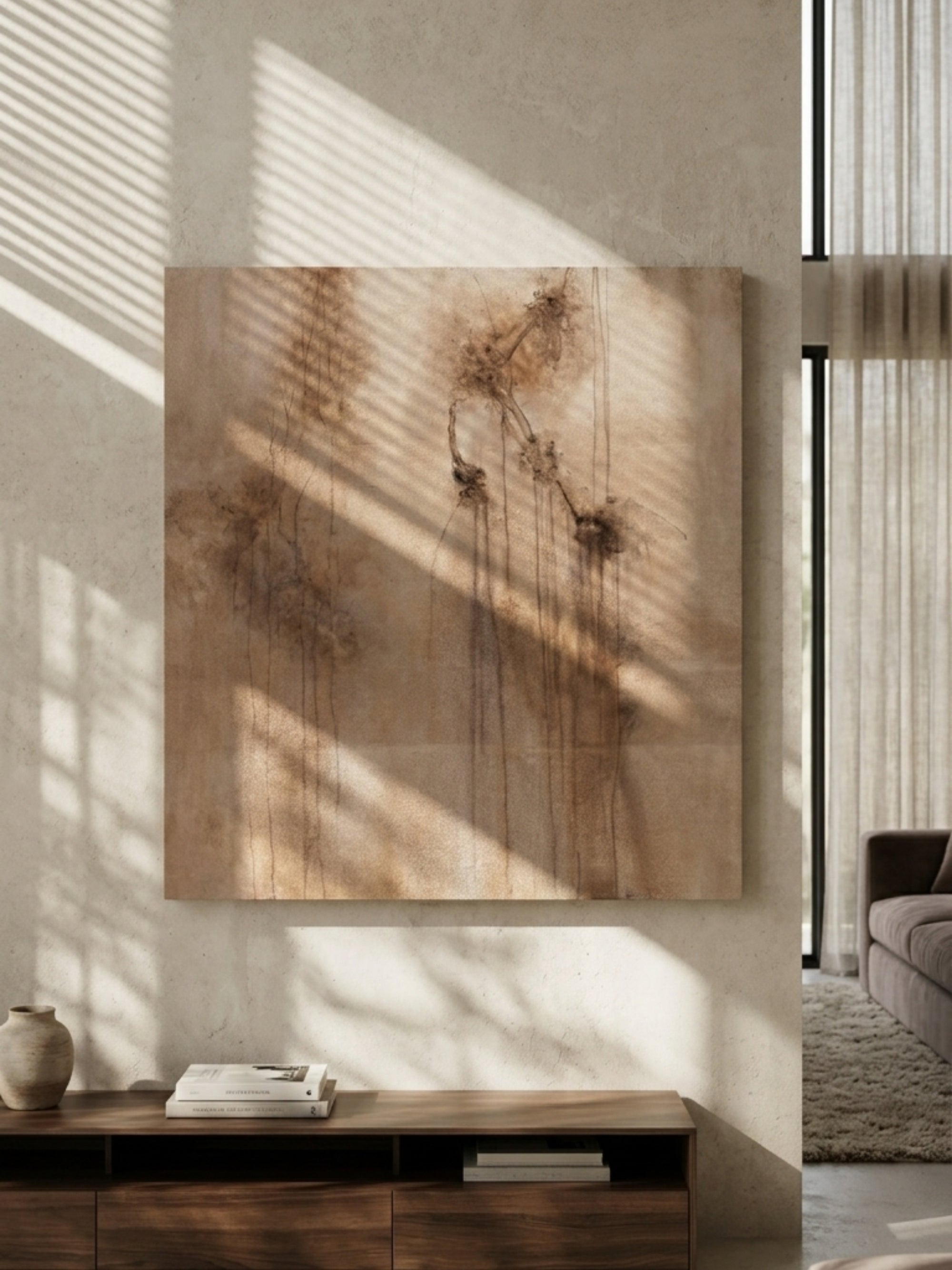 Fading Ground Artwork Handcrafted Acrylic Canvas Painting