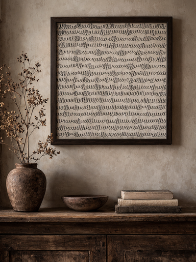 Scribbled Thoughts Expressive Abstract Wall Artwork