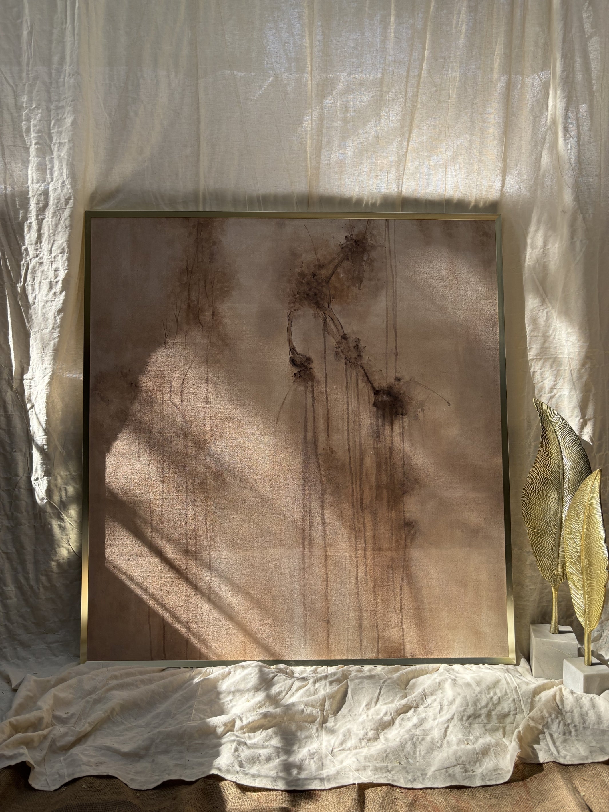 Fading Ground Artwork Handcrafted Acrylic Canvas Painting