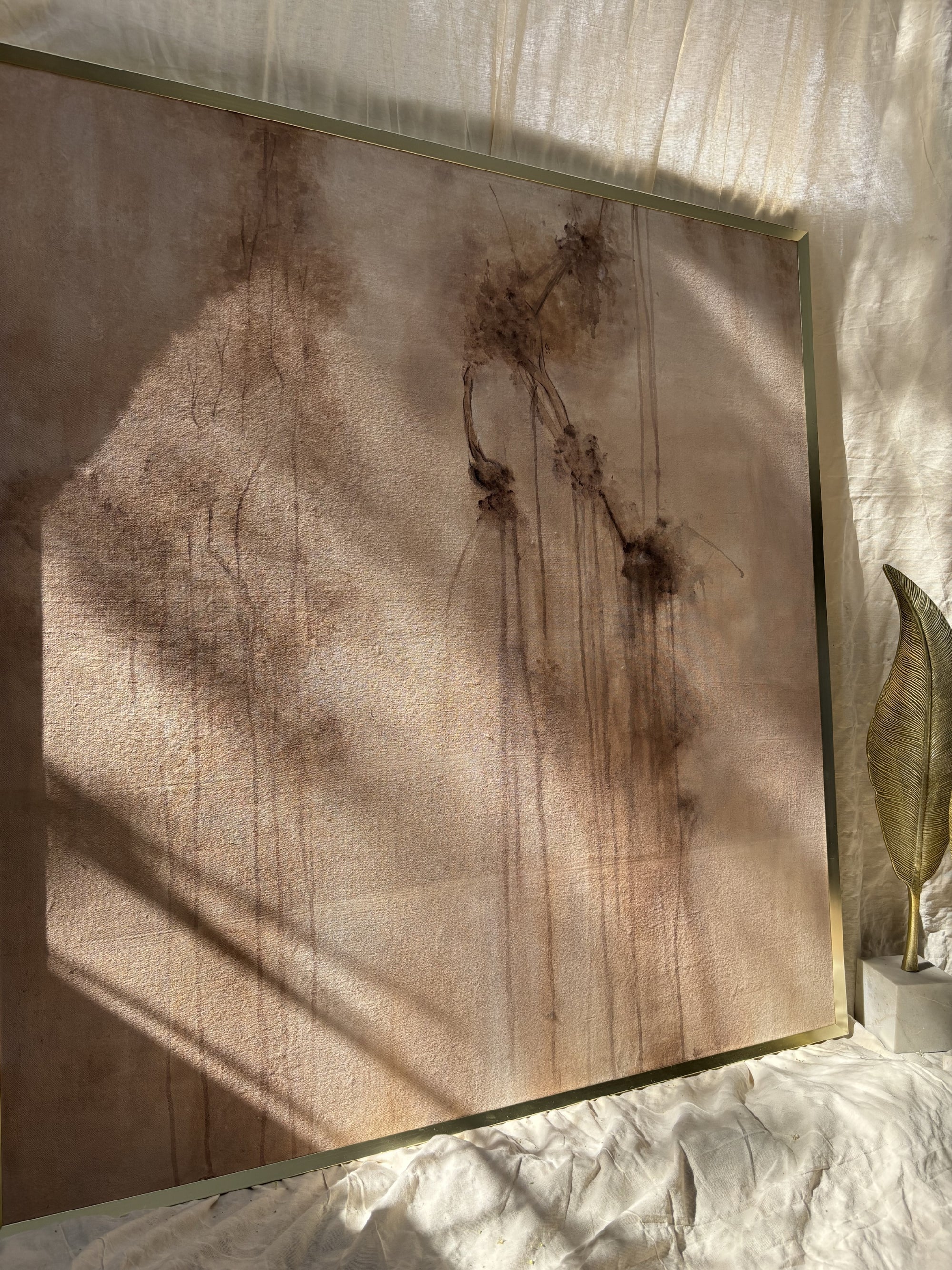 Fading Ground Artwork Handcrafted Acrylic Canvas Painting