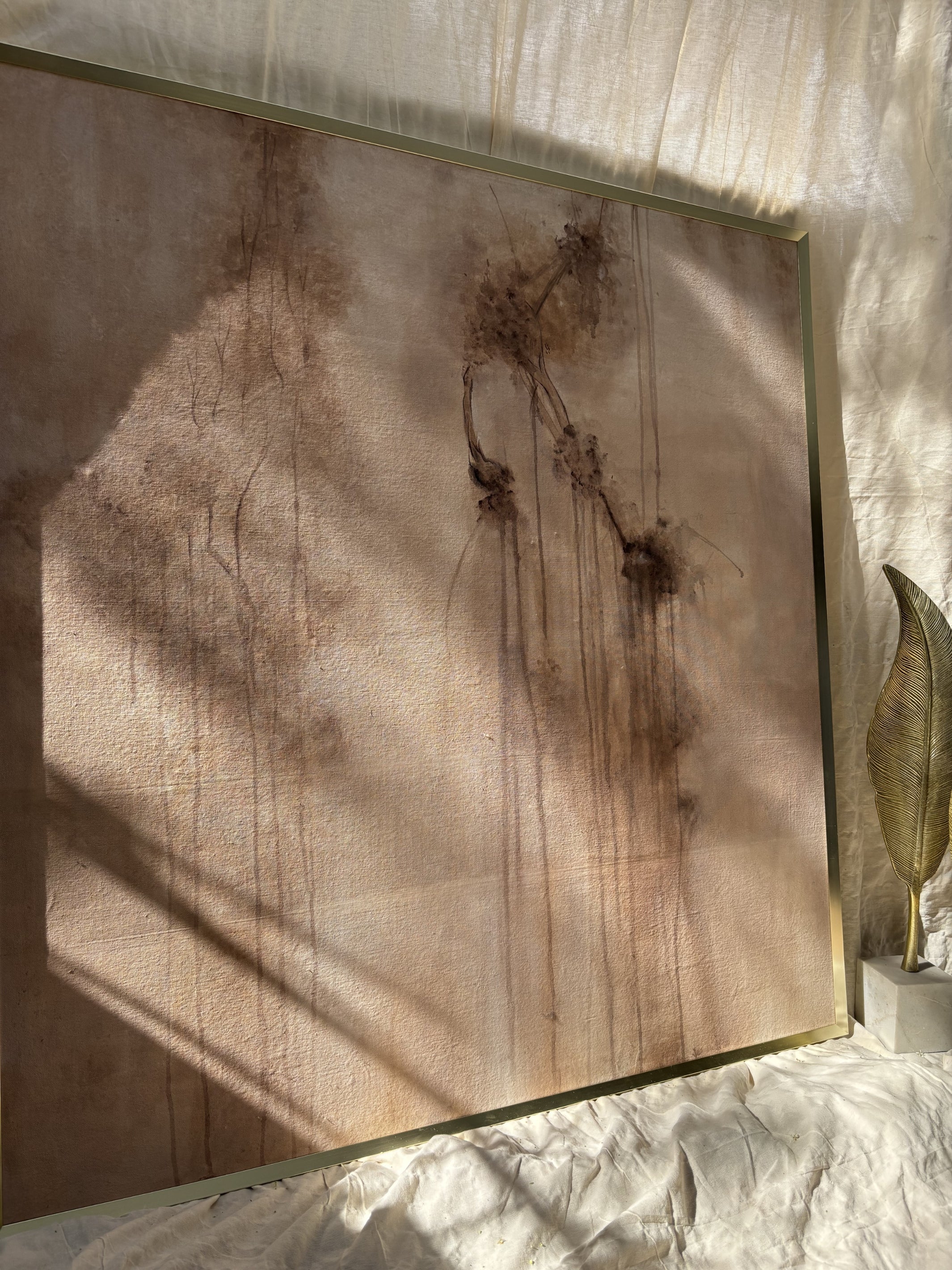 Fading Ground Artwork Handcrafted Acrylic Canvas Painting