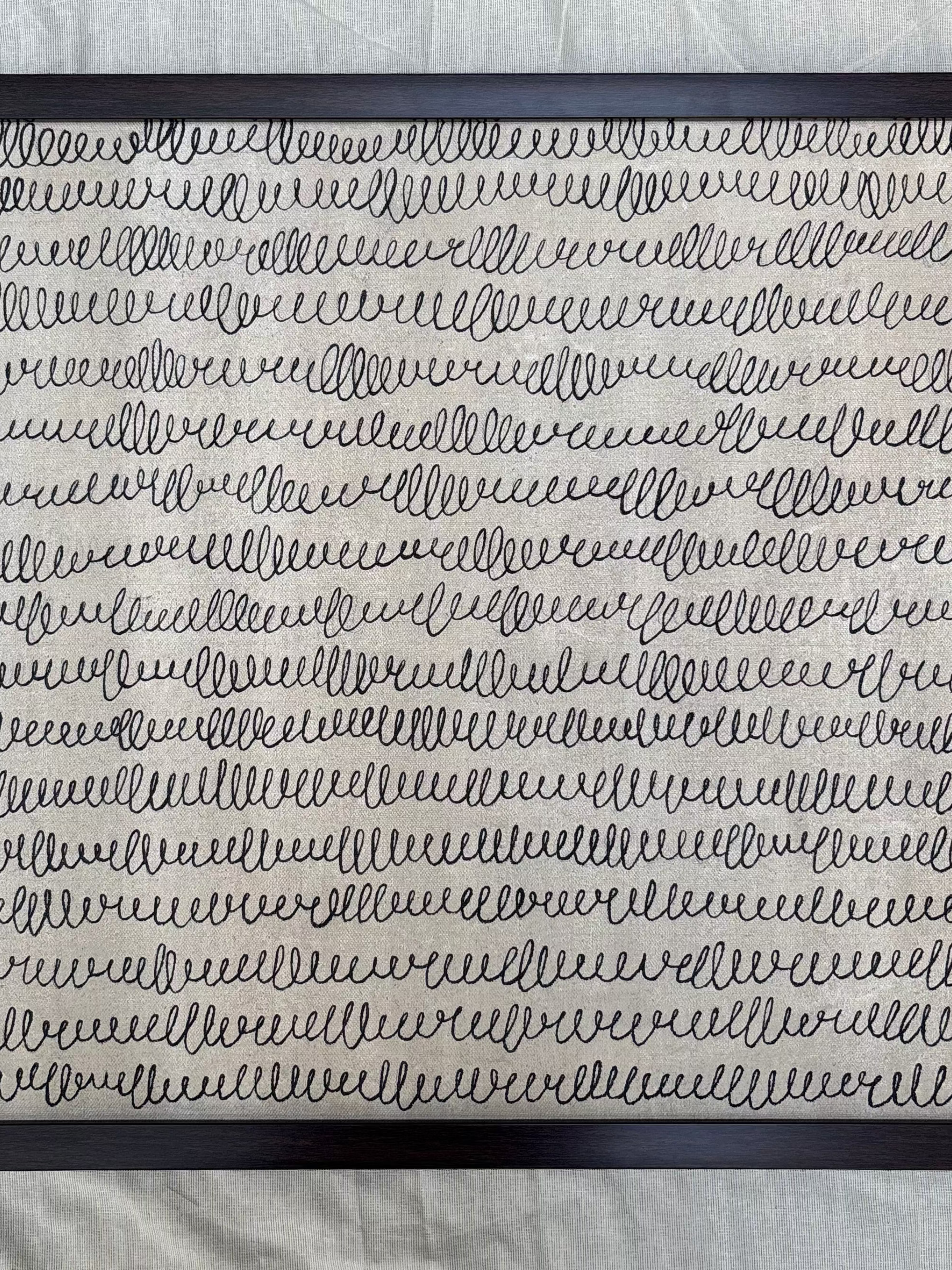 Scribbled Thoughts Expressive Abstract Wall Artwork