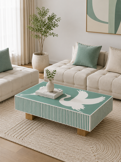 Rectangular Coffee Table - Aviara Bird