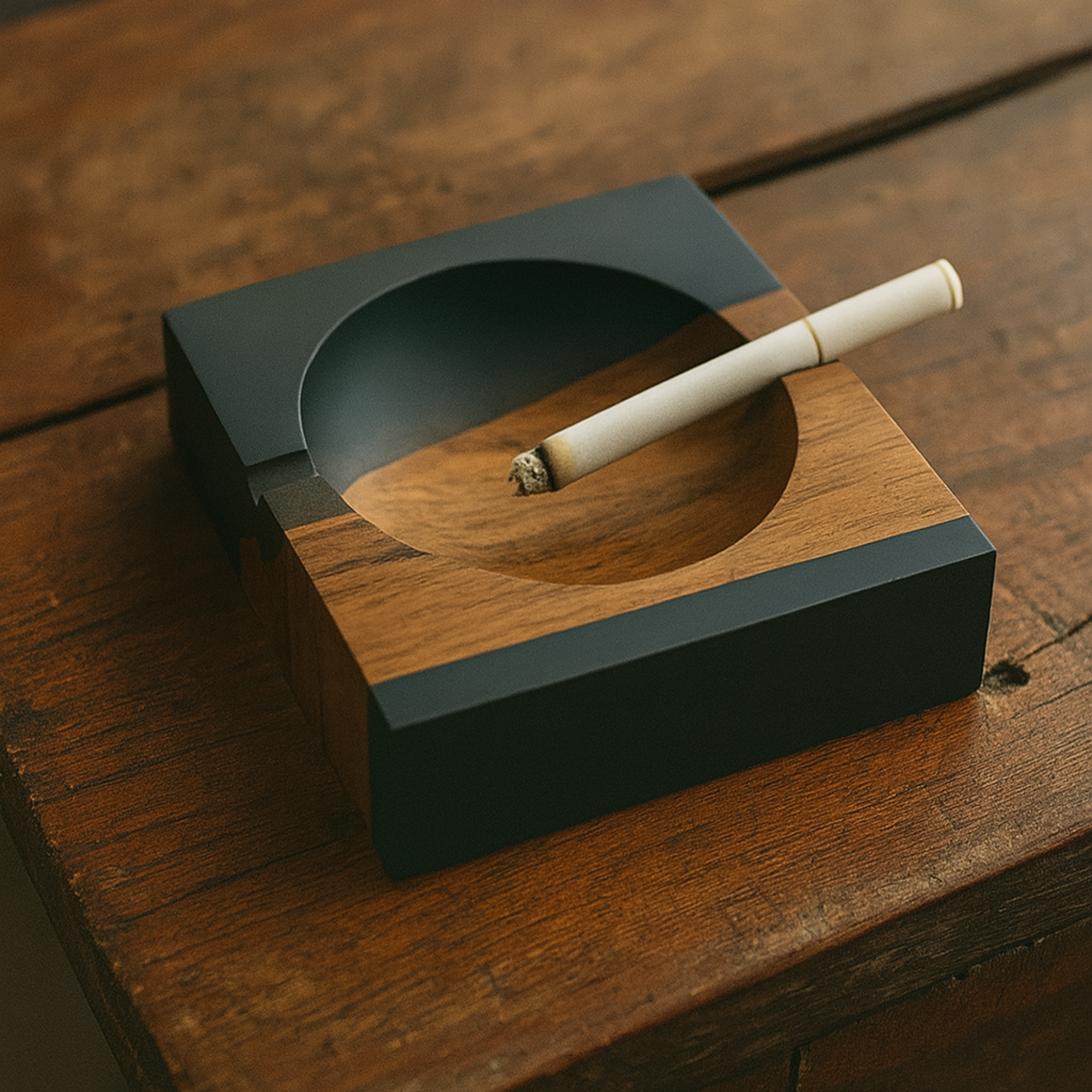 Elegant Black Ashtray