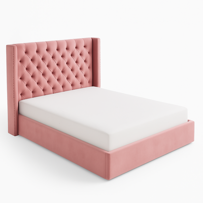 Velour Majesty Upholstered Bed