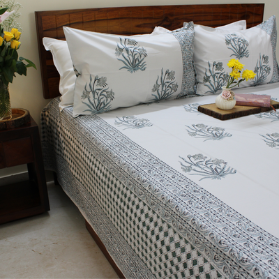 Anandbagh Handblock Bedsheet