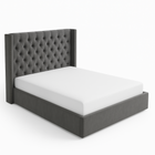 Velour Majesty Upholstered Bed