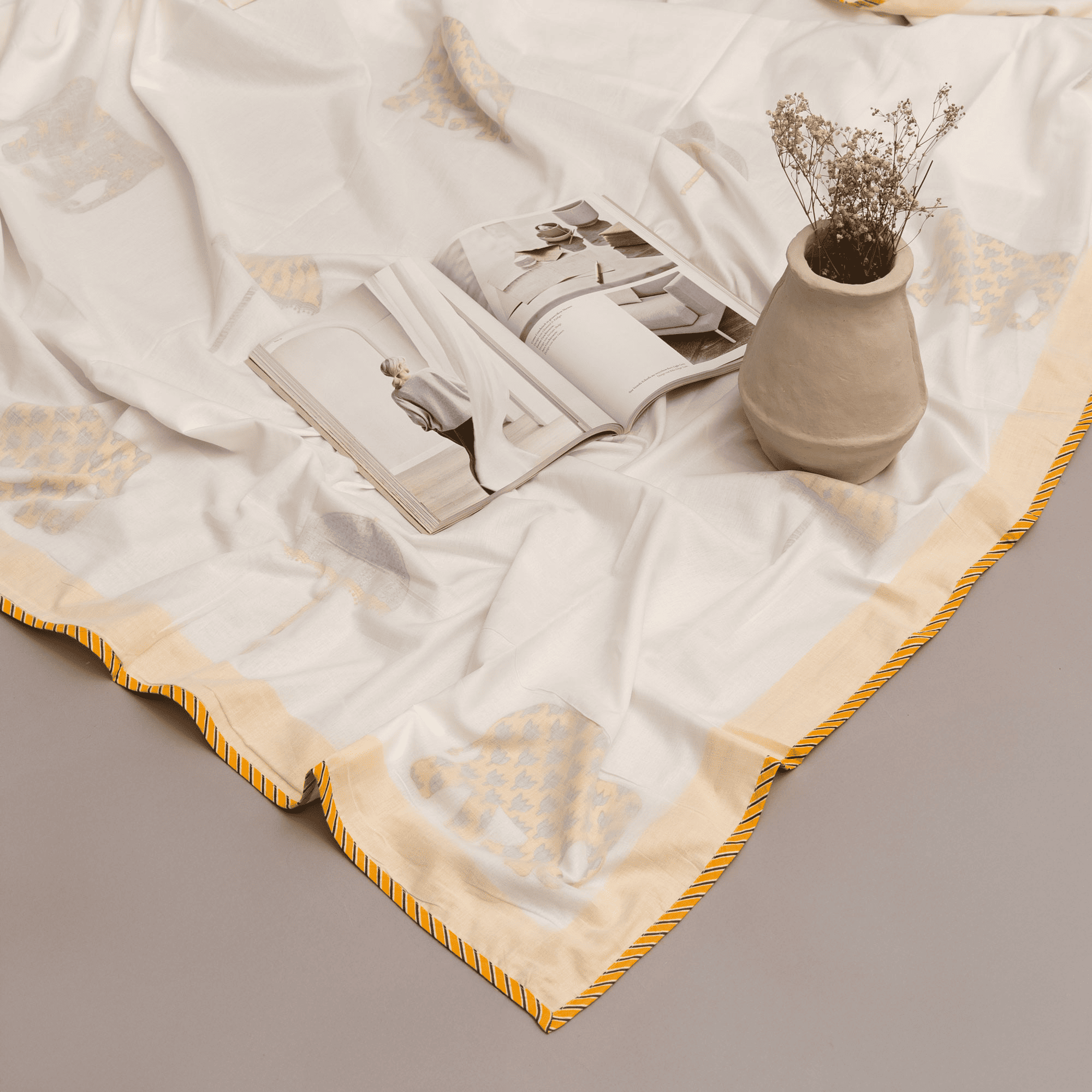 Floral Hues Muslin Dohar