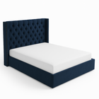 Velour Majesty Upholstered Bed