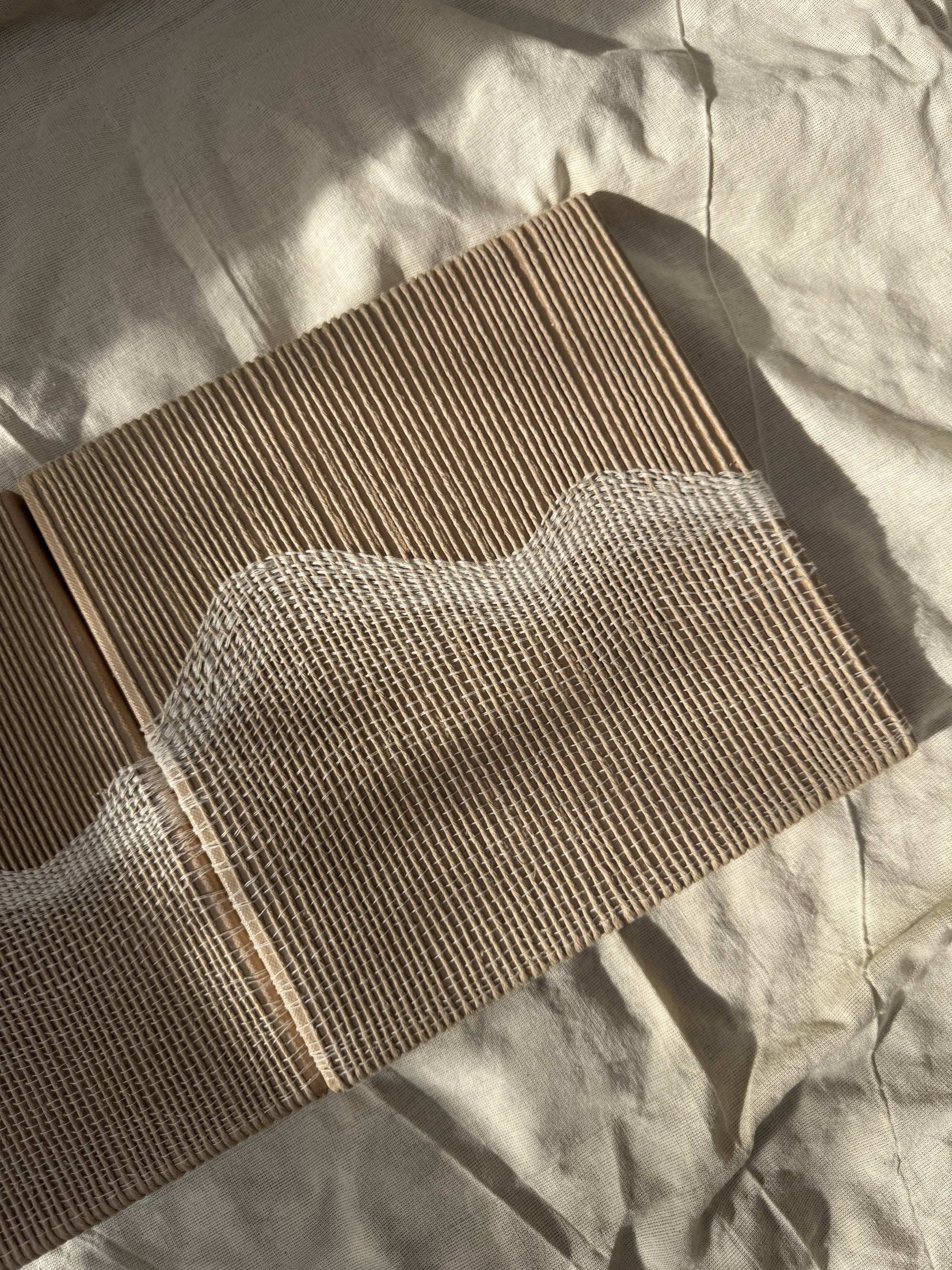 Threaded Waves Modern Thread Art