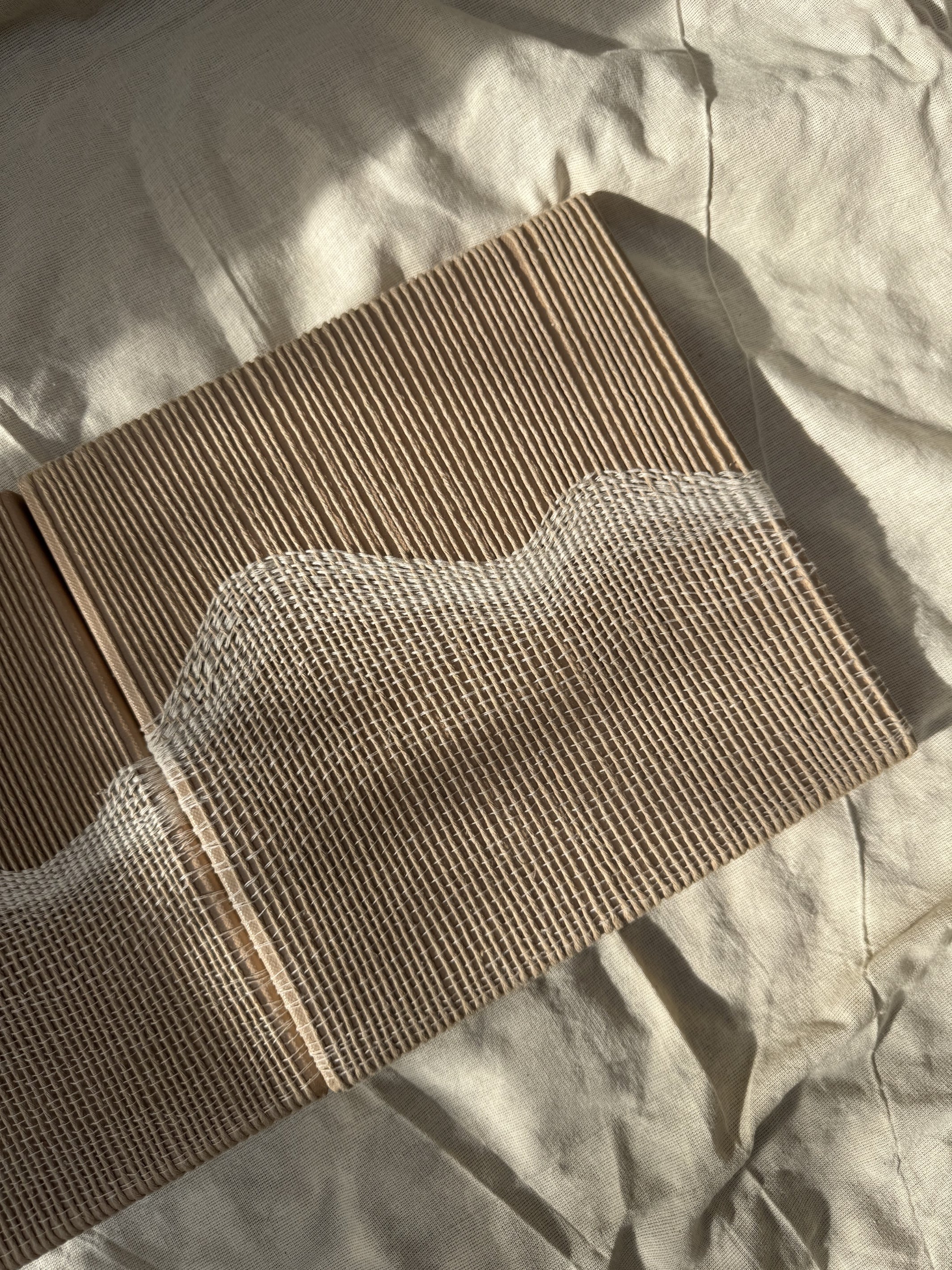 Threaded Waves Modern Thread Art
