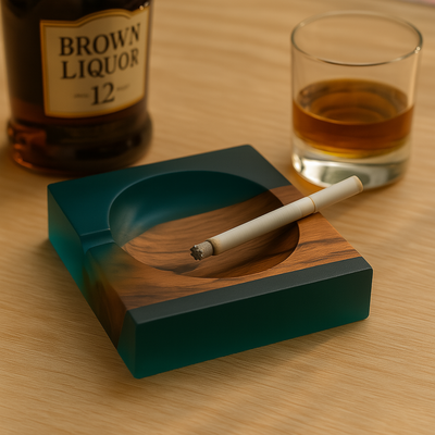 Elegant Blue Ashtray