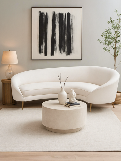 Proctor Upholstered Curved Sofa