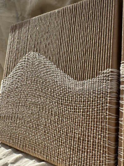 Threaded Waves Modern Thread Art