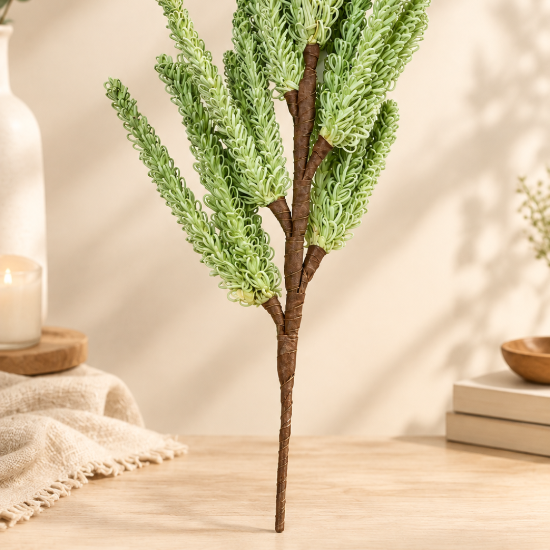 Meadow Mist Green Pampas Reed Stem | Diwali Decor - https://artecasa.in/