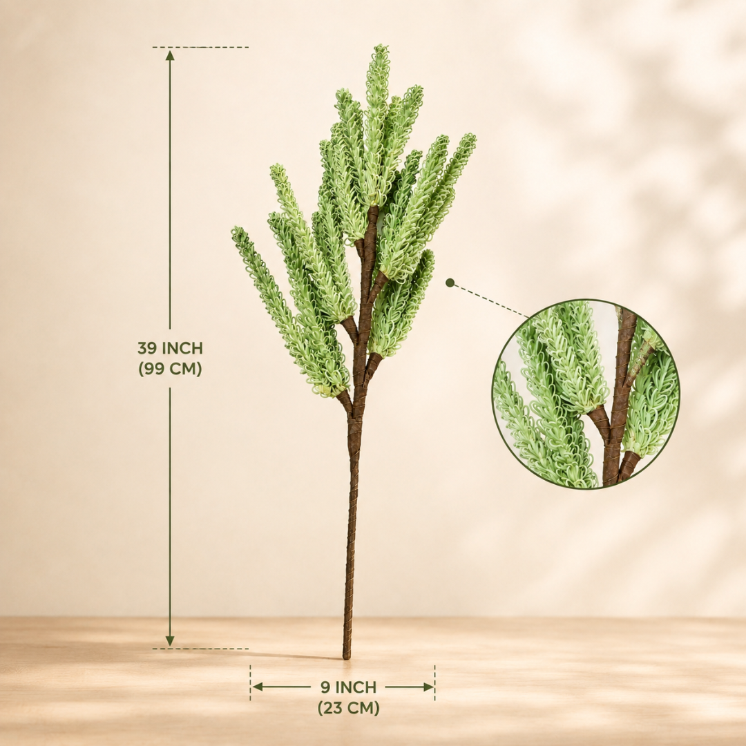 Meadow Mist Green Pampas Reed Stem | Diwali Decor - https://artecasa.in/