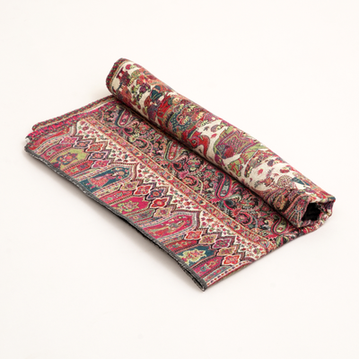 Darbar 4 Side Border Stole- Black