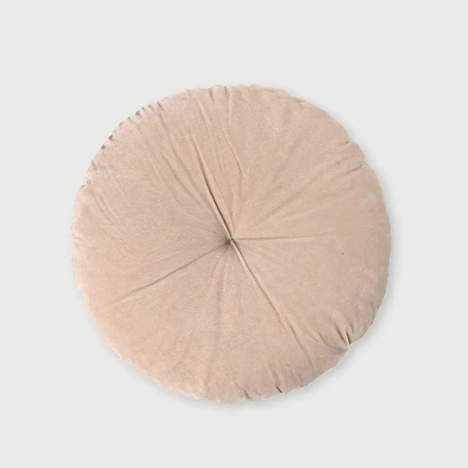 Cuddle Blush Velvet Round Cushion SanctuaryLiving