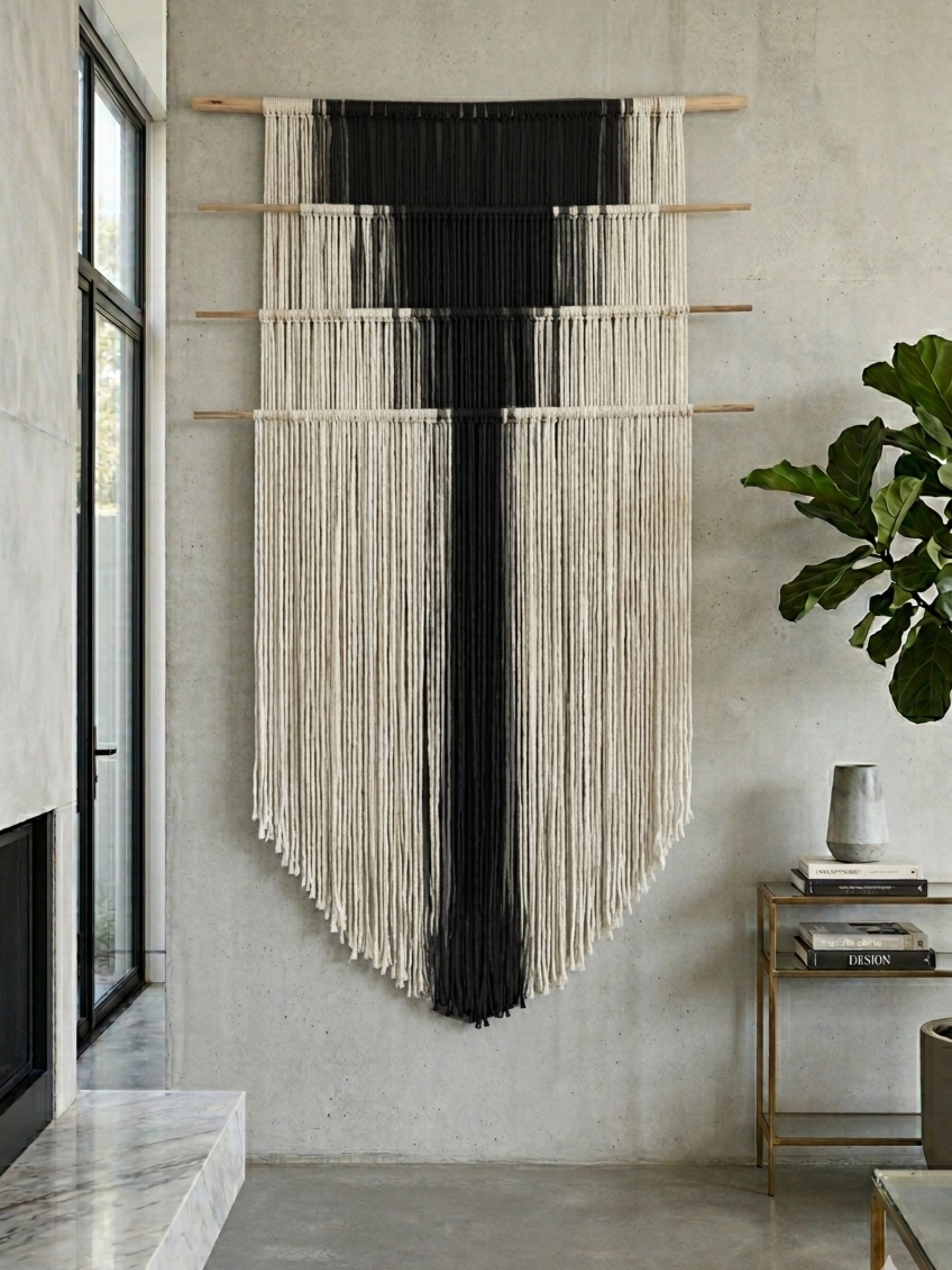 Gravity in Threads I Macrame Wall Art