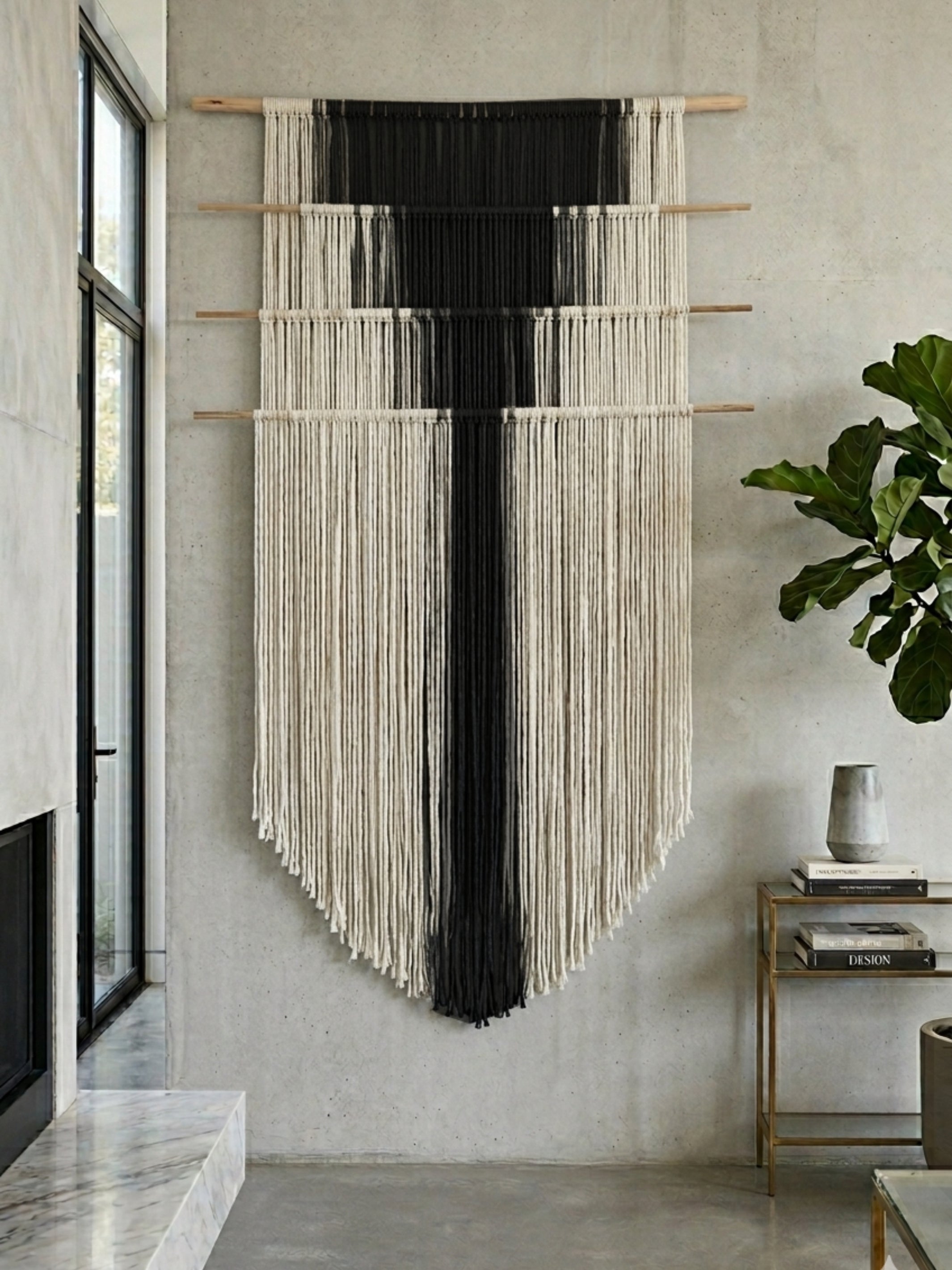 Gravity in Threads I Macrame Wall Art - Product Image 