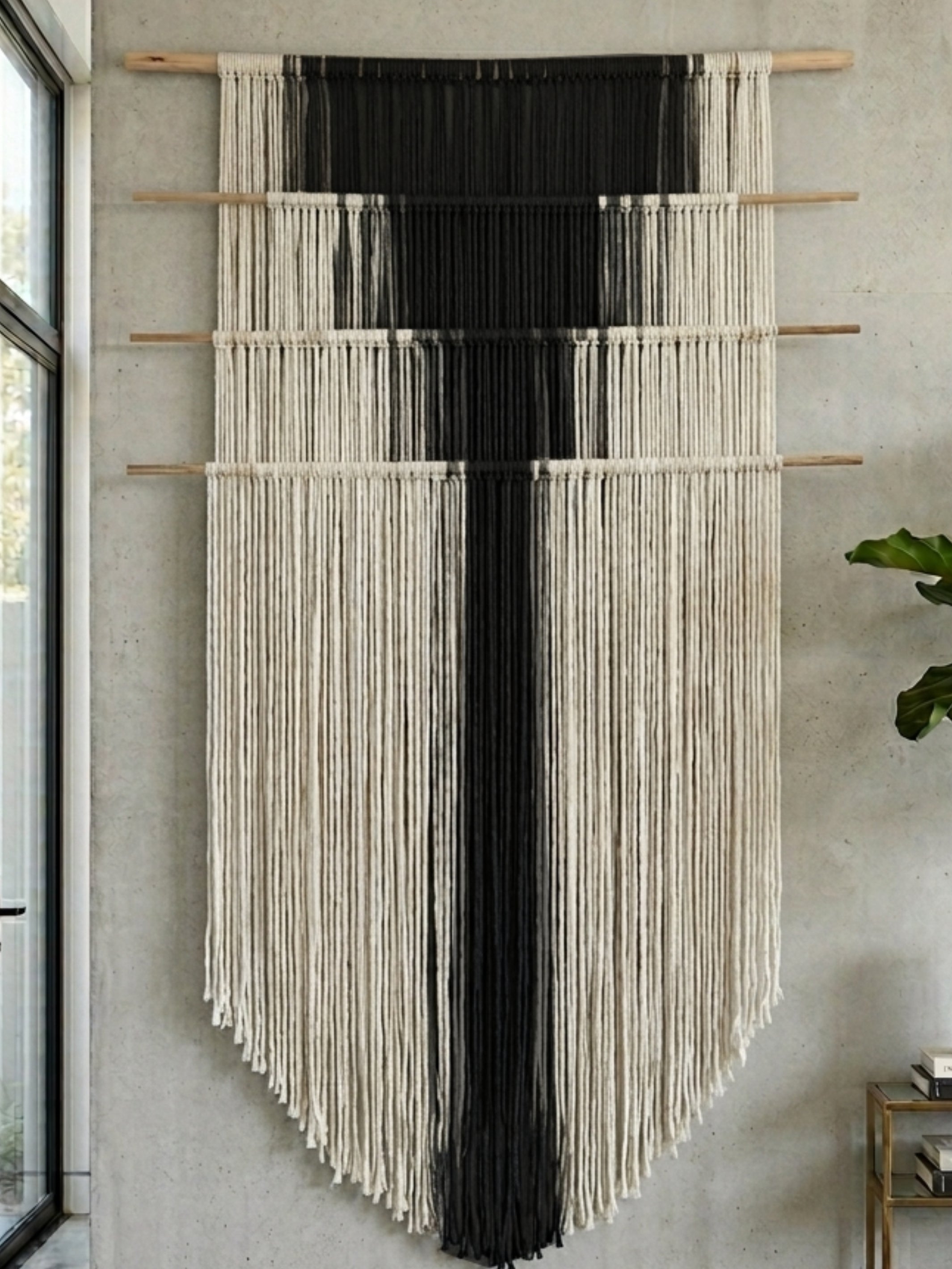 Gravity in Threads I Macrame Wall Art