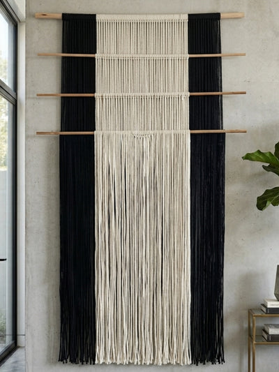 Gravity in Threads II Macrame Wall Art