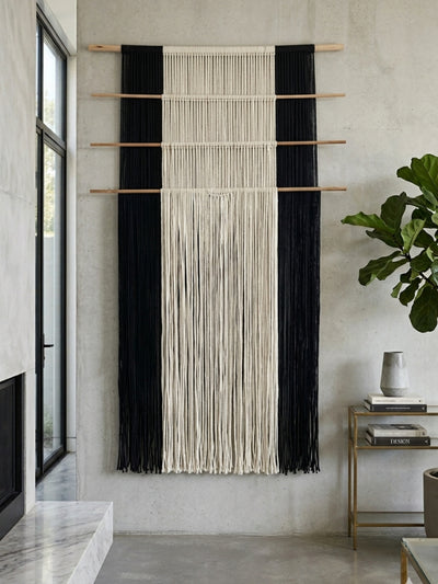 Gravity in Threads II Macrame Wall Art