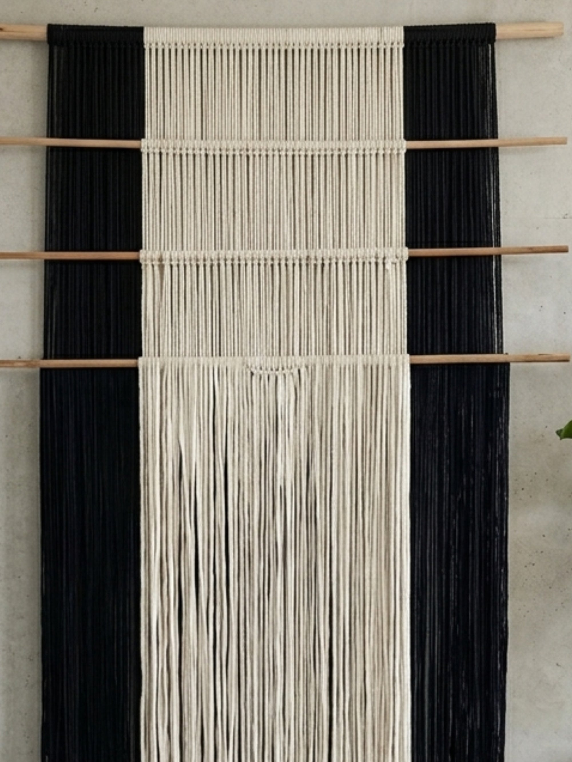 Gravity in Threads II Macrame Wall Art