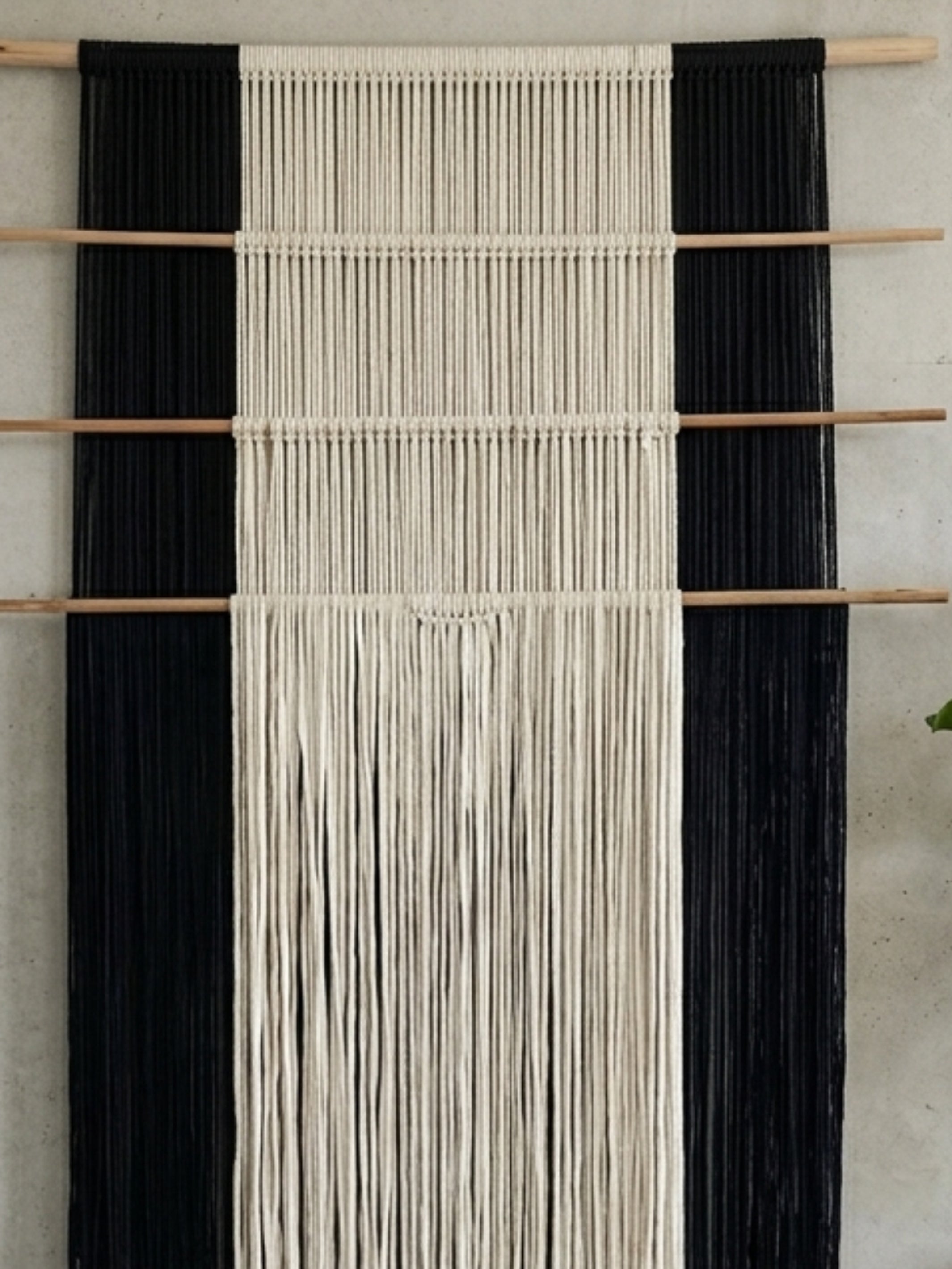 Gravity in Threads II Macrame Wall Art