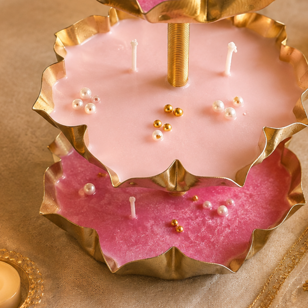 Triveni Glow 3-Tier Urli Diwali Hamper – Elegant Festive Gift - https://artecasa.in/