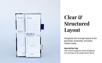 Ekatra Market List Pad With Magnet