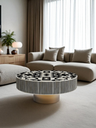 Inlay Round Coffee Table - Kingsley