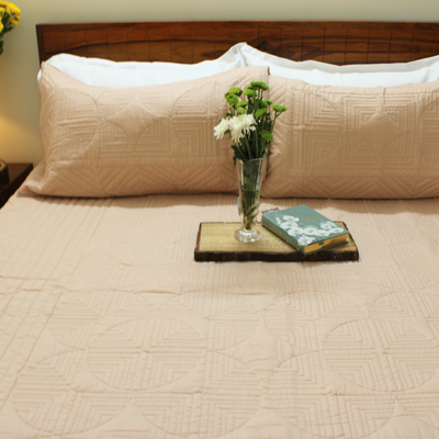 Serene Stich Quilted Bed Cover-MM
