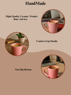 Glossy  Pink Ceramic Coffee Mug – 350ML