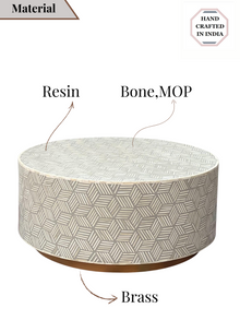 Inlay Round Coffee Table -Geo