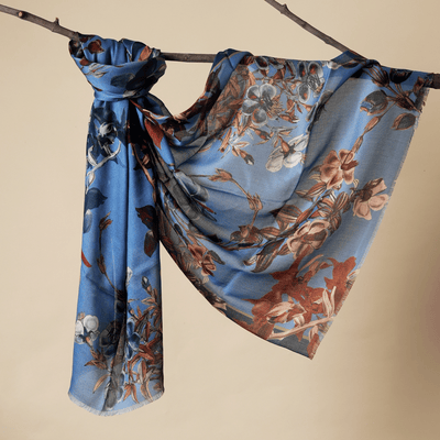 Jardin Bleu Bamboo Modal Stole
