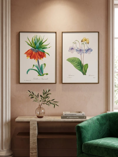 Radiant Botanicals Prints Modern Floral Art (Set of 2)