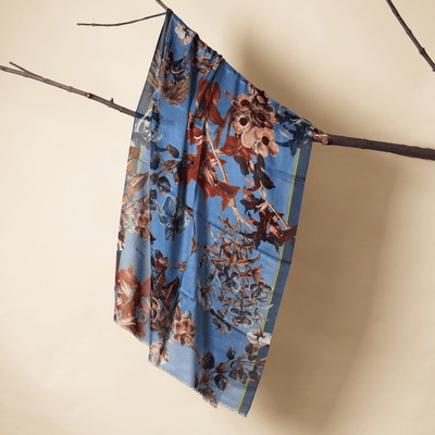 Jardin Bleu Bamboo Modal Stole