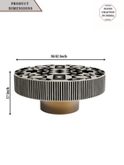 Inlay Round Coffee Table - Kingsley